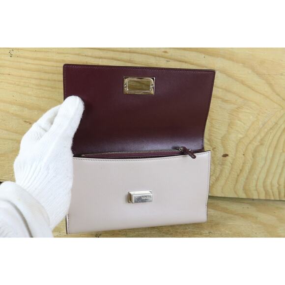 Fendi Wallet Leather Brown Gray Peekaboo Continental Certificate of Authenticity - Picture 4 of 16